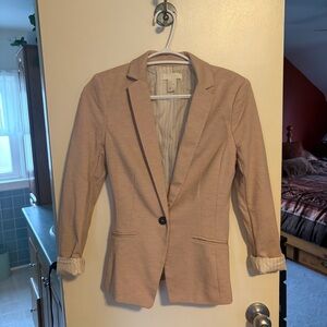 H&M Beige Single-Button Blazer